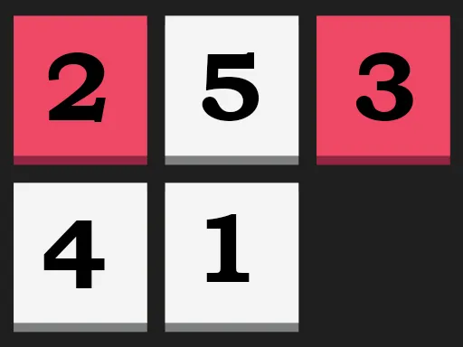 Block Numbers Sliding Puzzle Game