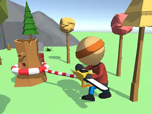 Wood Man Cutter 3D Challenge